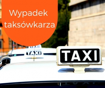 Wypadek taksówkarza